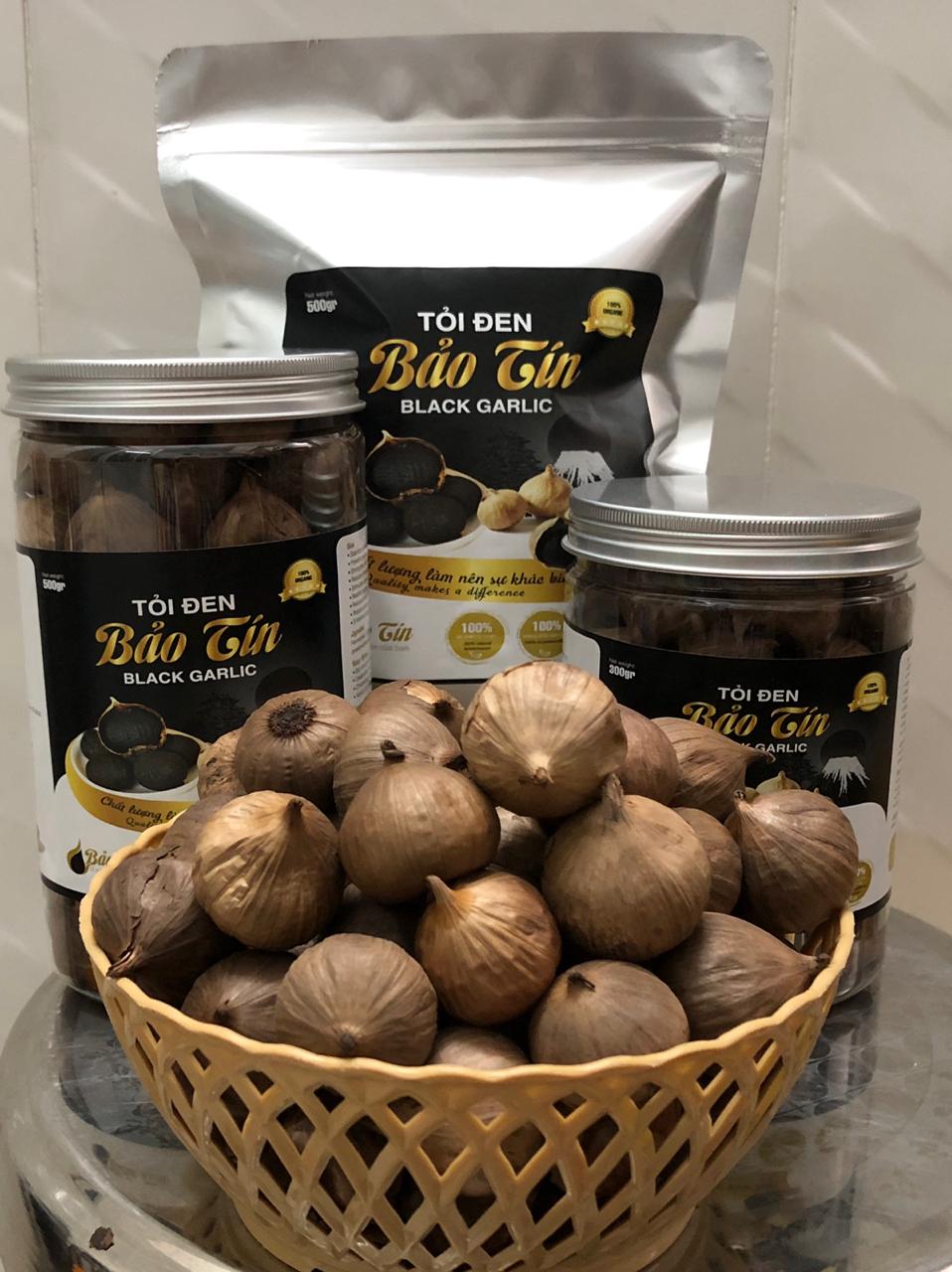 Tỏi đen cao cấp - hủ nhôm 500gr - tăng cường sức để kháng