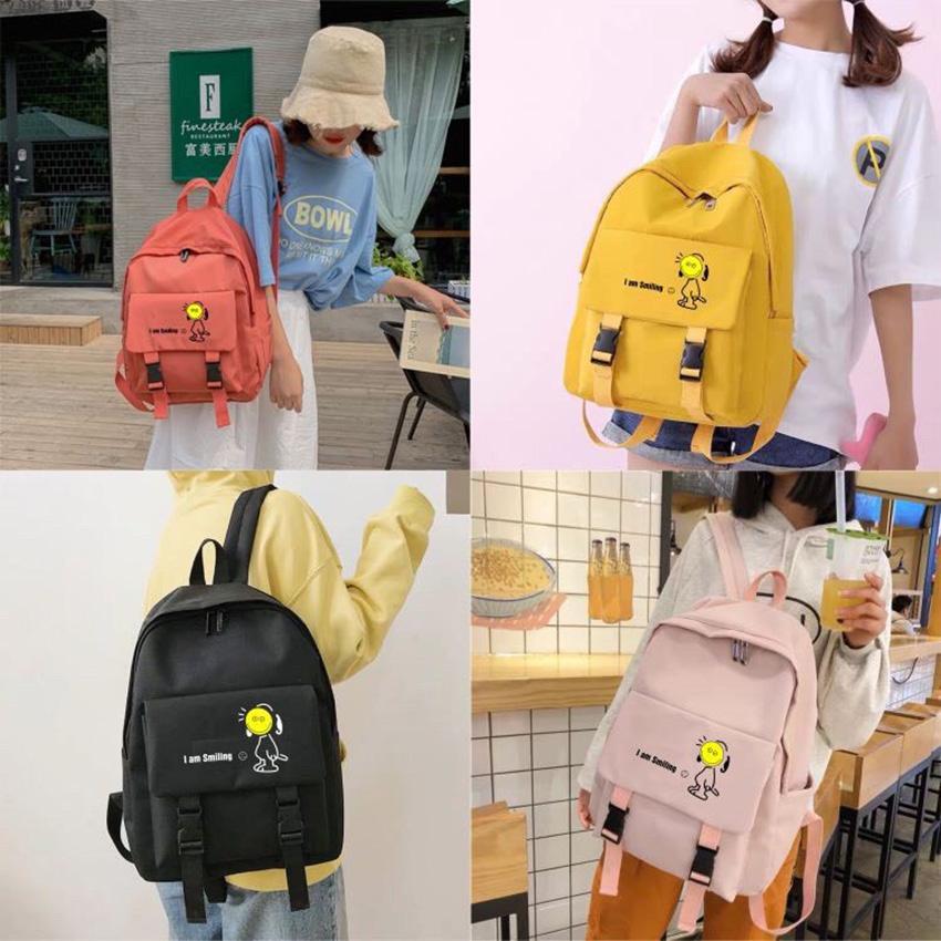 Balo thời trangbalo nữ  balo nam in hình mang phong cách Hàn Quốc dễ phối đồ