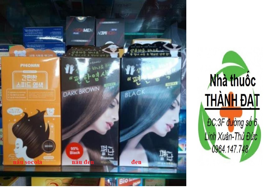 Dầu gội nhuộm đen tóc Hàn Quốc Pyeonan
