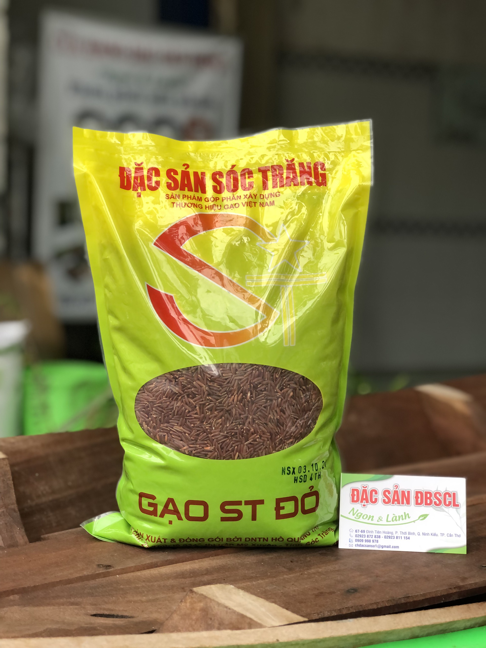 Gạo st đỏ túi 2kg gạo ông cua