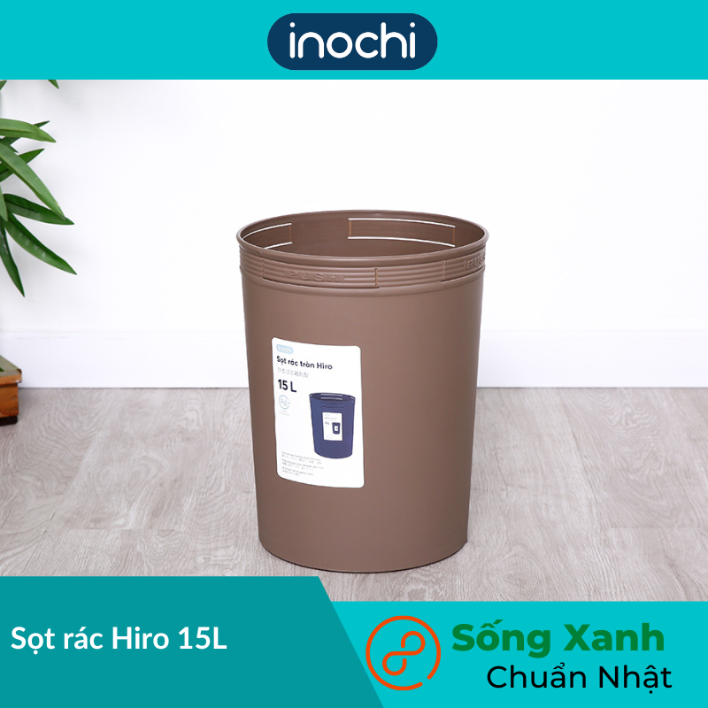 Sọt rác inochi hiro 5l, 10l, 15l - màu ngẫu nhiên