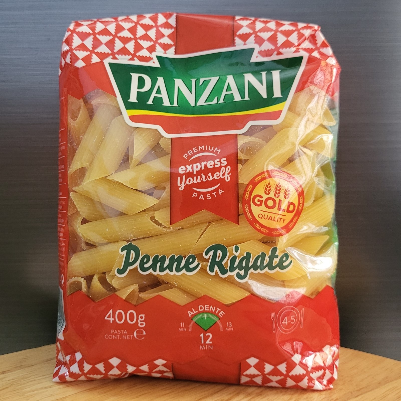 PANZANI - gói 400g / PENNE - NUI ỐNG XÉO / Ý / Penne Rigate Pasta