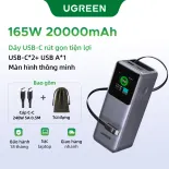 dạng cột Pin Dự Phòng UGREEN 130W 20000mAh 72Wh | 25000mAh 200W 90Wh Laptop PowerBank Sạc Siêu Nhanh 100W PD3.1 2C1A Fast Charging Cho Macbook Air / Pro Lenovo SAMSUNG 45W Fast Charging