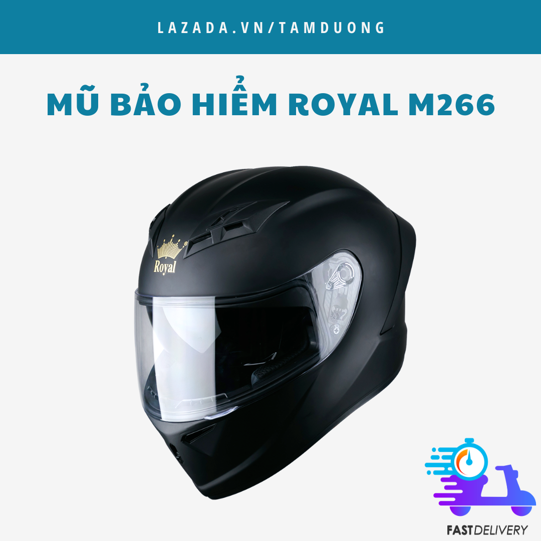 Mũ bảo hiểm fullface royal m266