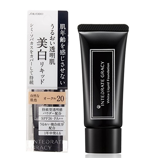 Kem nền chống nắng Shiseido integrate gracy White Liquid Foundation SPF26 PA++ 25ml - Nhật bản