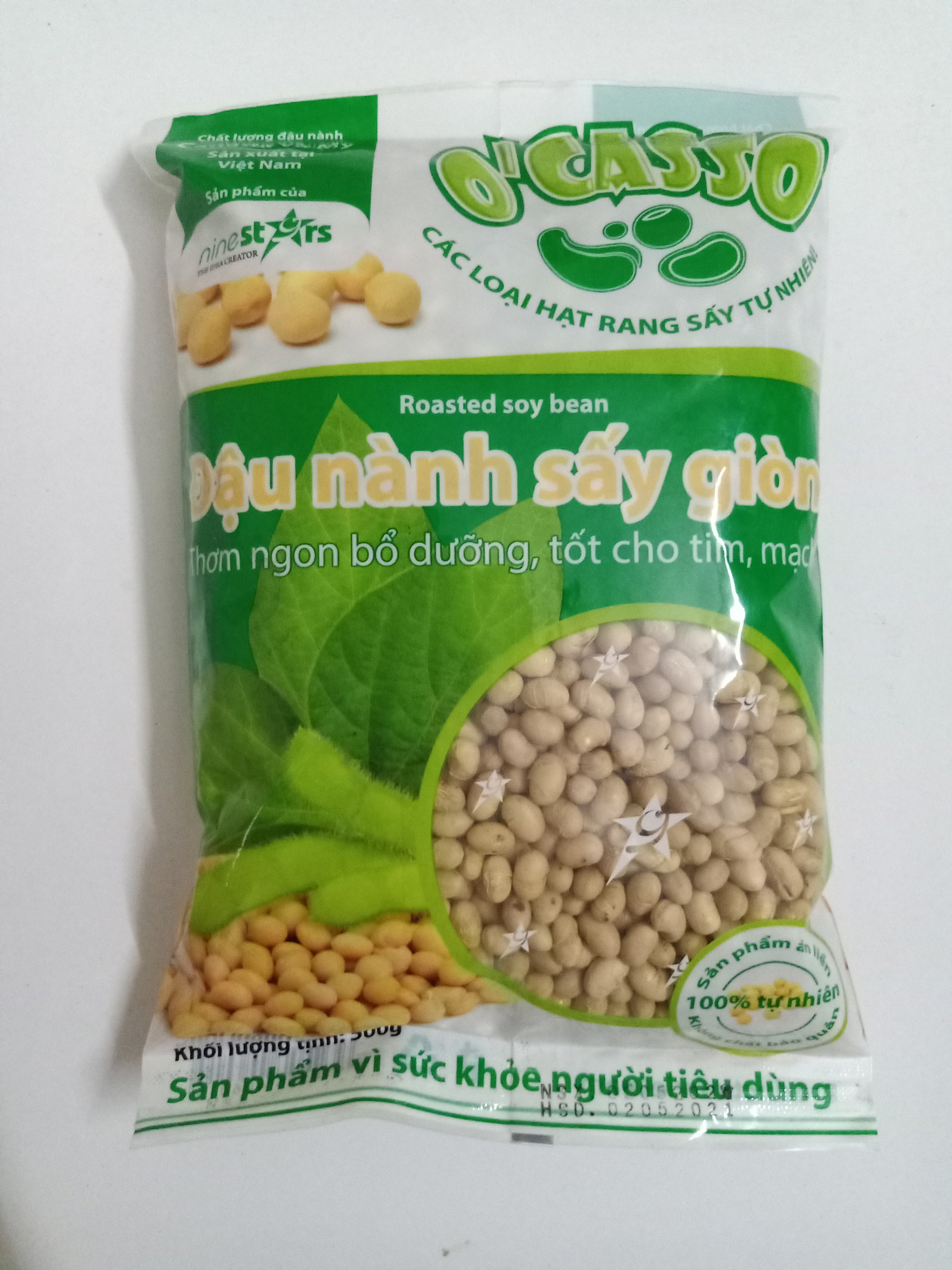 [HCM]Đậu Nành Sấy Giòn OCasso Gói 500g - Loại Đặc Biệt