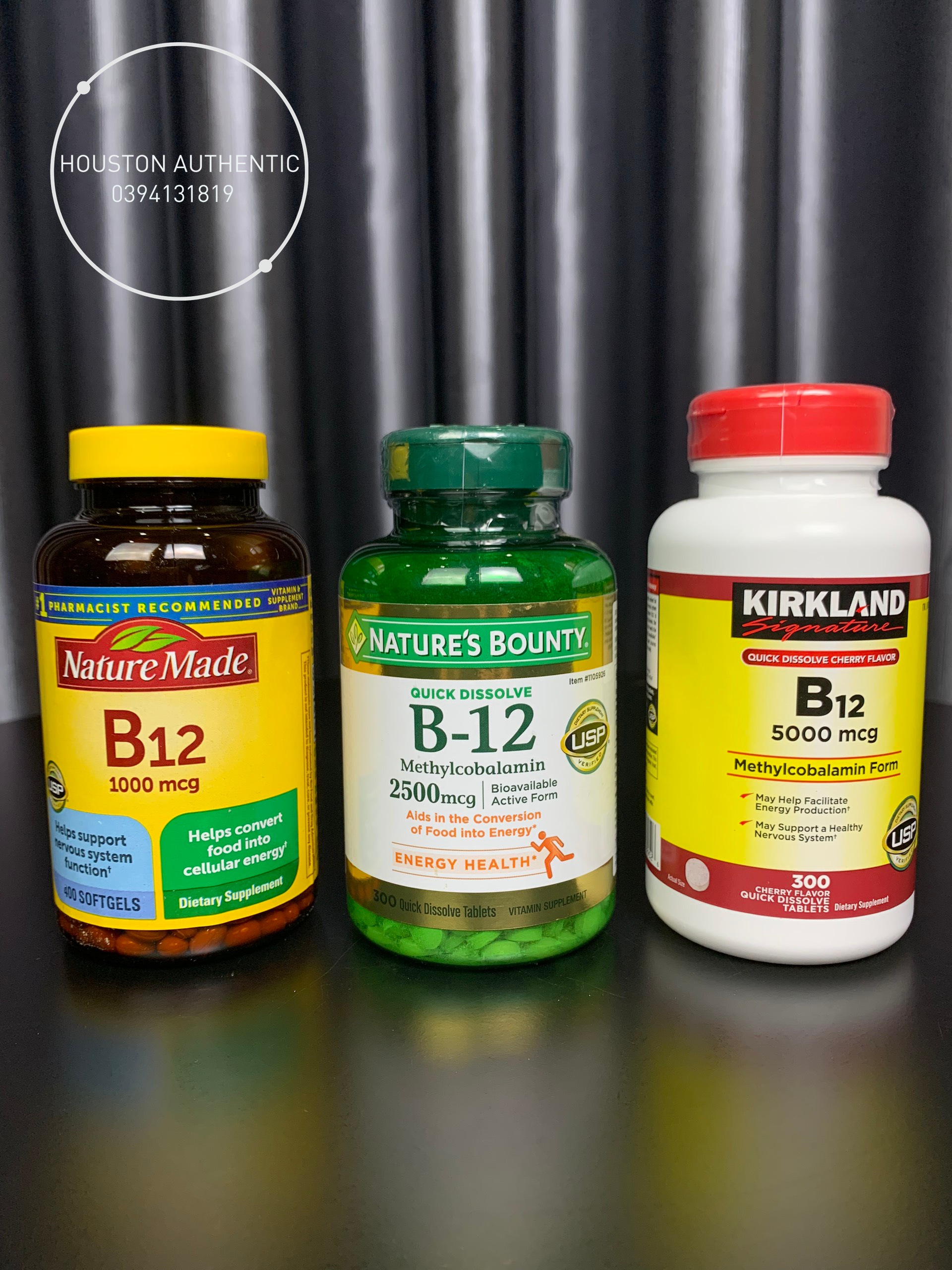 Viên Bổ Sung Vitamin B12 Nature s Bounty - Nature Made - Kirkland