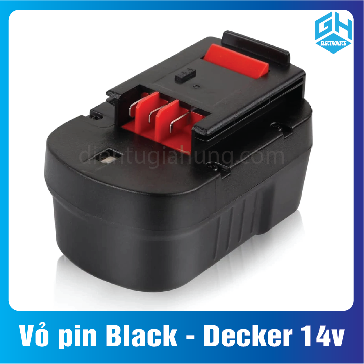 Vỏ pin Black - Decker 14v đóng 8 cell lion