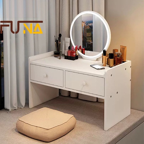 Bàn Trang Điểm Ngồi Bệt FUNA AK12, Có Đèn LED Cảm Ứng HÀNG BỌC XỐP, CÓ HƯỚNG DẪN LẮP ĐẶT
