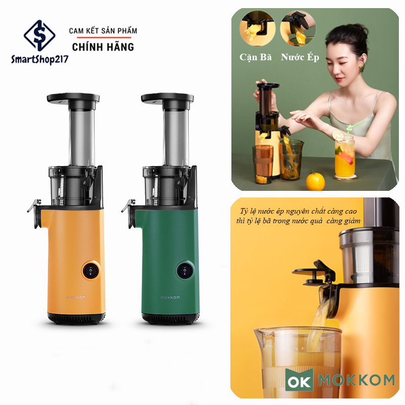 Máy ép chậm trái cây cao cấp chính hãng mokkom - bảo hành 12 tháng