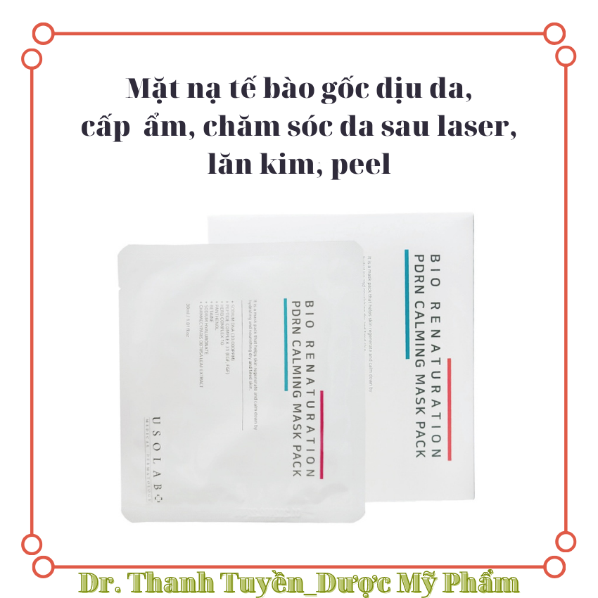 Mặt nạ tế bào gốc Usolab Bio Renaturation PDRN Mask
