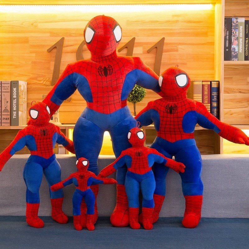 Đồ chơi thú bông siêu nhân người nhện, spider man gấu bông đủ cỡ