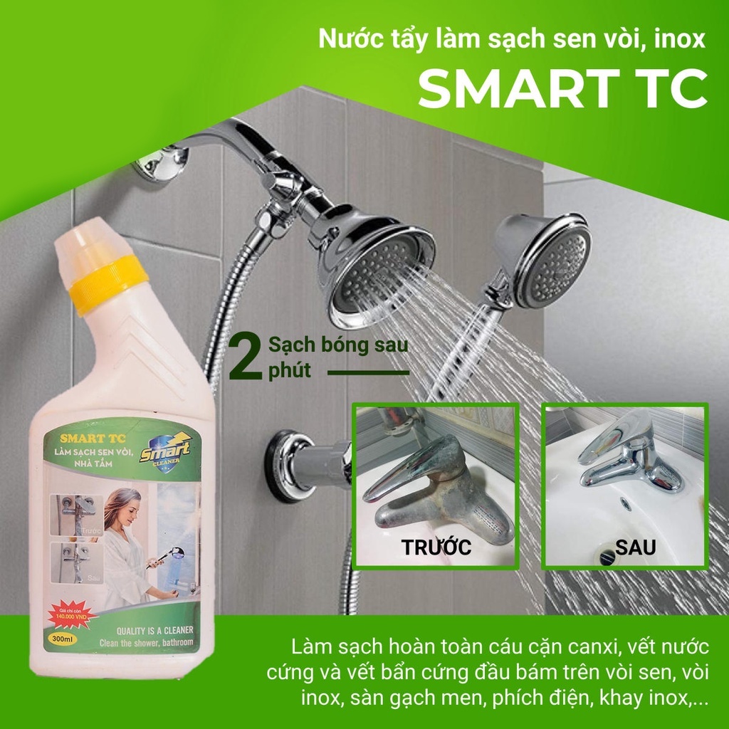 Nước tẩy rửa đa năng - tẩy sen vòi - nước tẩy inox SMART