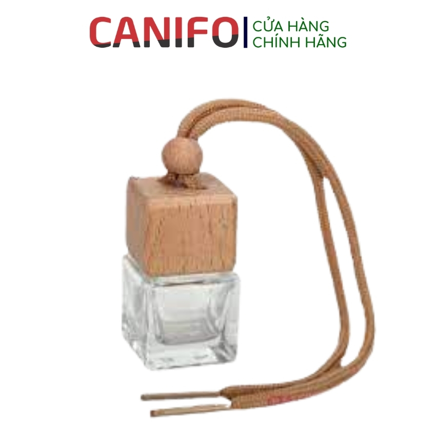 Lọ đựng tinh dầu treo xe ô tô - Lọ treo vuông sang trọng, đẳng cấp - Vỏ chai tinh dầu thuỷ tinh - Lọ chiết tinh dầu thơm khử mùi hiệu quả cho xe ô tô