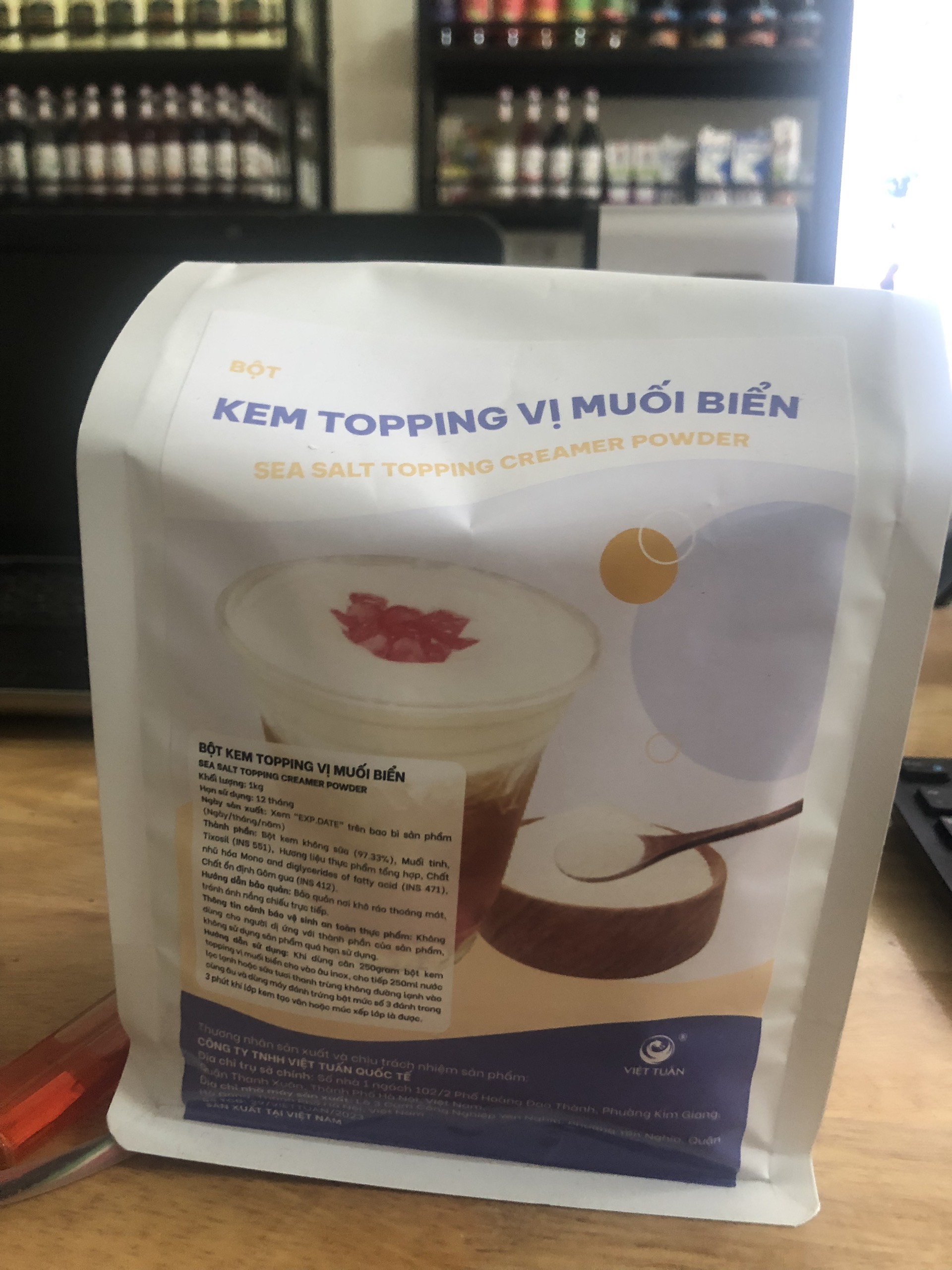 BỘT KEM TOPPING VỊ MUỐI BIỂN 1KG