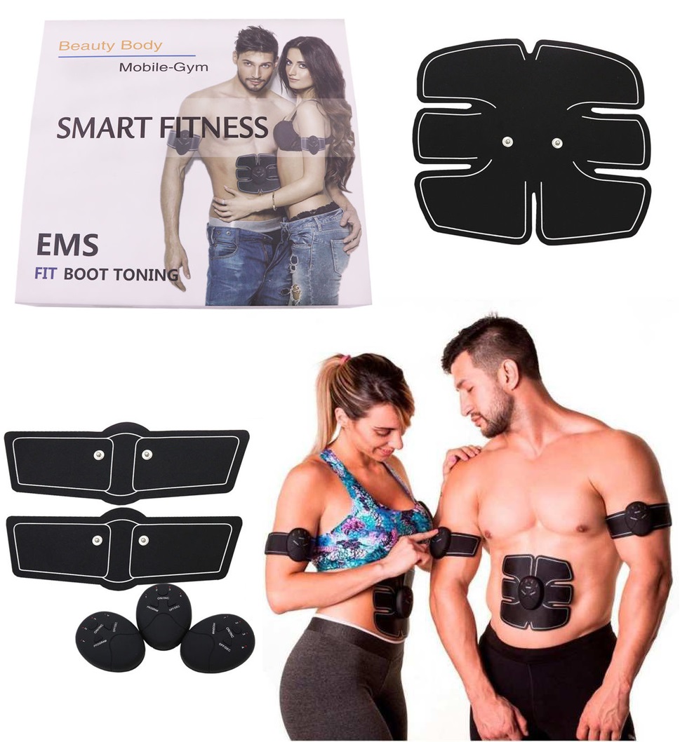 Máy tập bụng xung điện giảm mỡ thừa nhanh chóng - Bộ 3 Miếng Dán Tạo Xung Điện Cho Cơ Bụng 6 Múi EMS Cao Cấp Đánh Tan Mỡ Thừa Bằng Công Nghệ Rung 3 Chiều (3D)