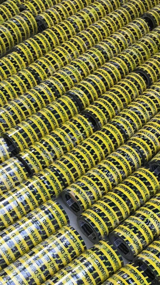 Băng keo logo niêm phong hàng dễ vỡ bảo vệ hàng / 6 cuộn