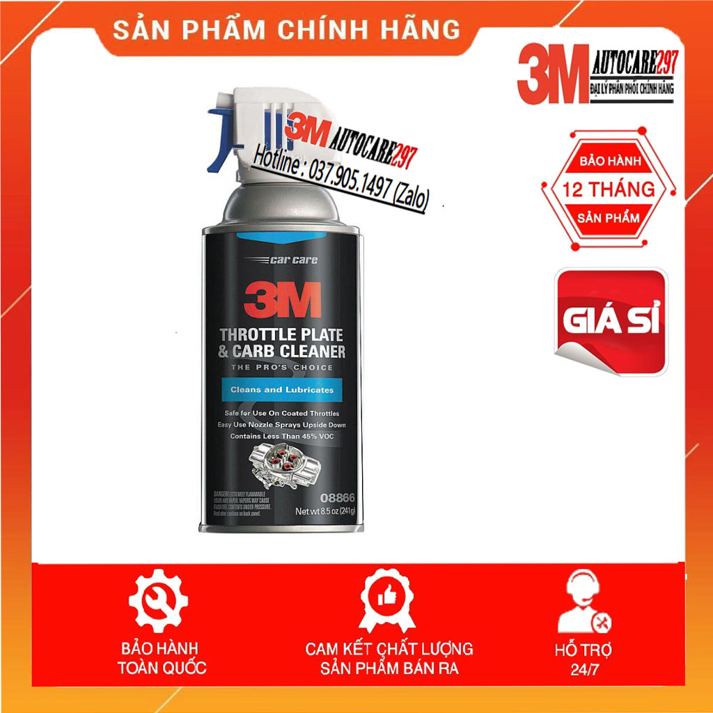 Dung dịch xịt chế và bướm ga 3m💖 08866💖 3m autocare297💖