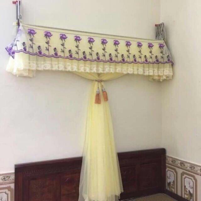 CHƯA KÈM KHUNG-  Mùng khung màn khung xếp gọn voan lạnh đảm bảo đẹp mê hồn các chế ạ