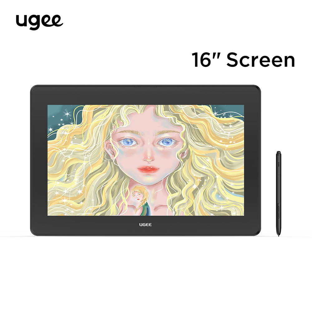 Ugee U1600 Màn hình bút vẽ màn hình 16 inch với màn hình nhiều lớp 127% sRGB, 1920 x 1080 Display Resolution