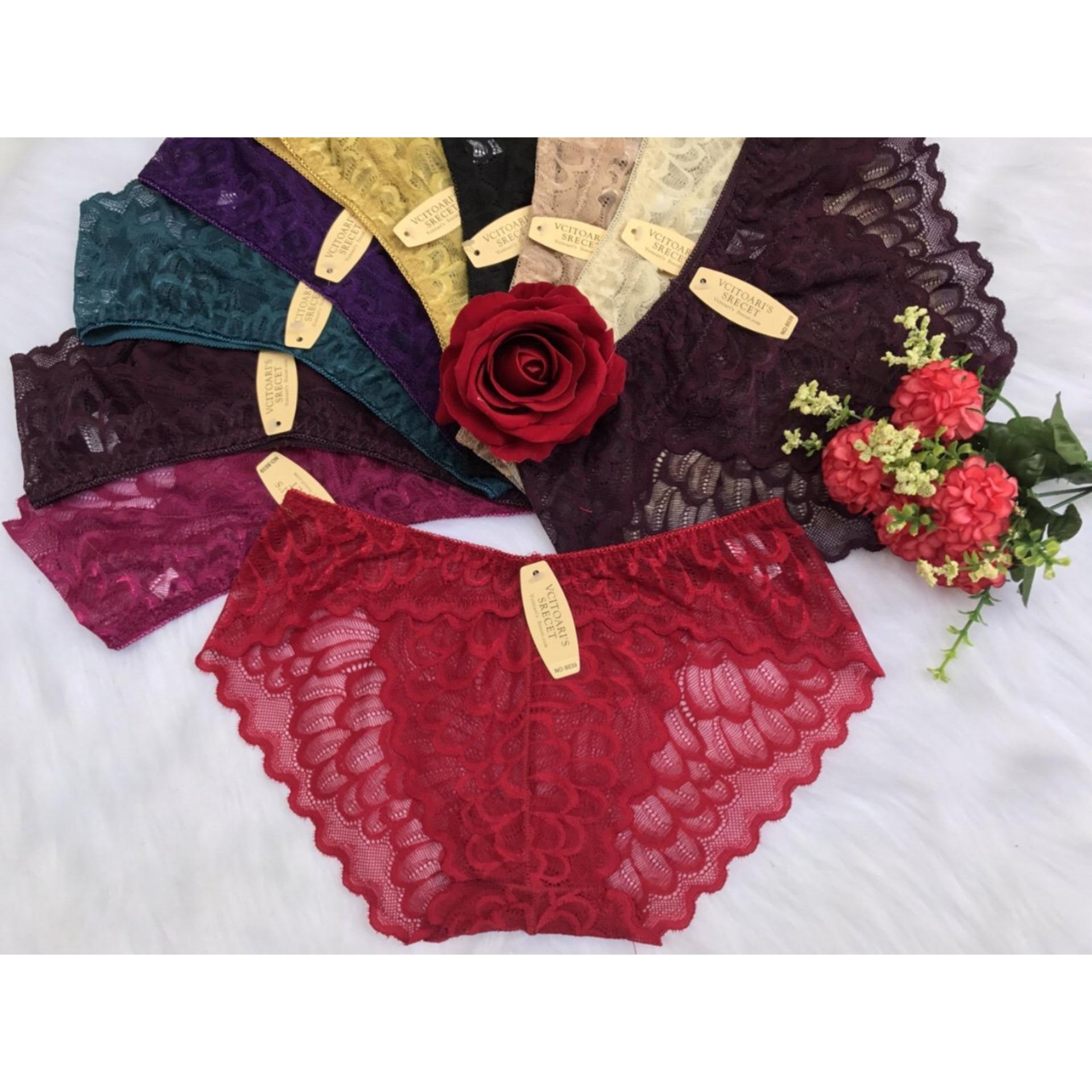 Combo 5 quần lót Vioictria's su ren mông cao cấp