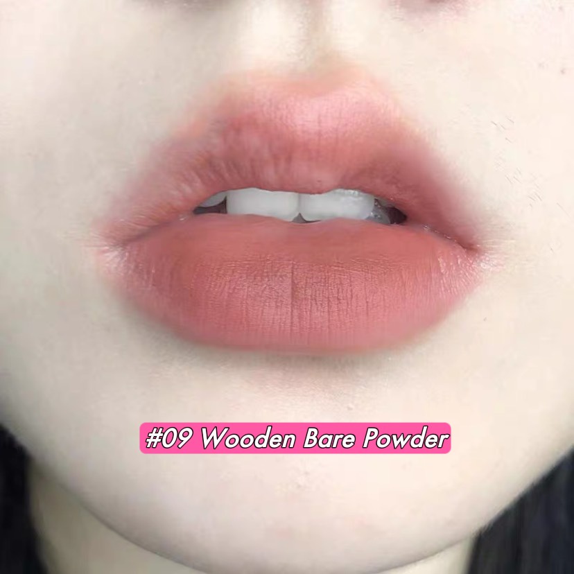 Son kem lì thỏ đen CAPPUVINI bền màu lâu trôi Fluffy Cleft Lip Mud CAPU41