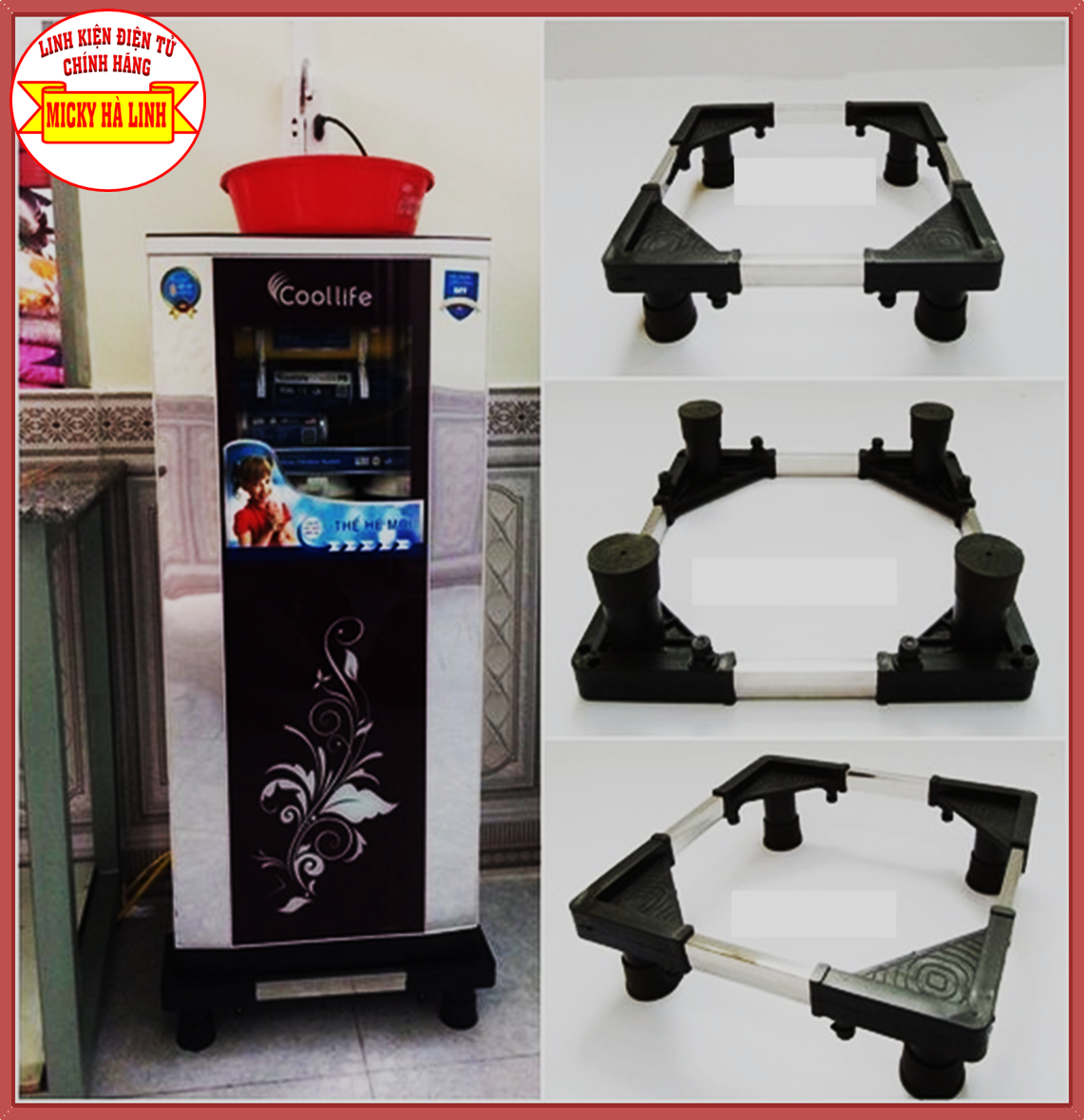 Chân kệ đa năng máy lọc nước giá đỡ máy lọc nước - chân đế máy lọc nước kt từ 300 đên 460mm - chân đỡ máy lọc nước
