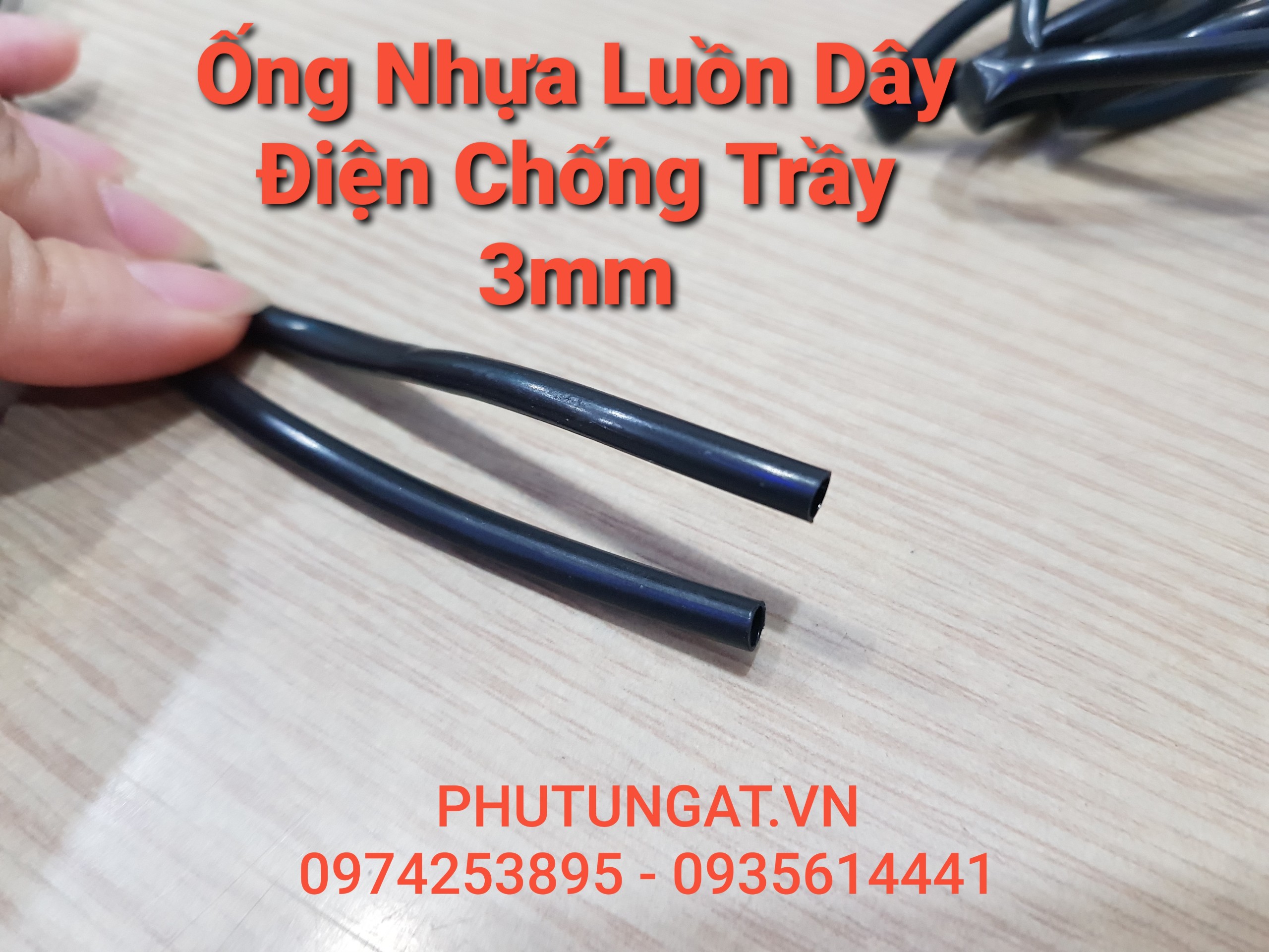 Ống Nhựa Luồn Dây ĐIện Chống Trầy 3mm
