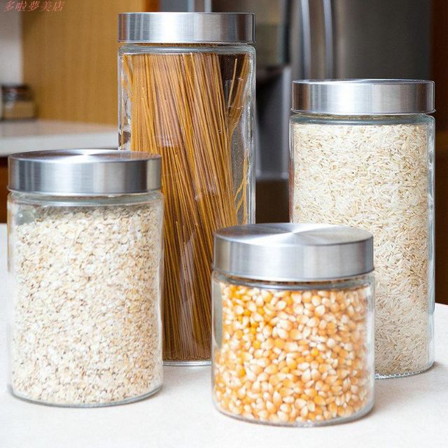Lọ Hũ Thuỷ Tinh Nắp Inox Siêu Kín 900ml 1250ml 1650ml
