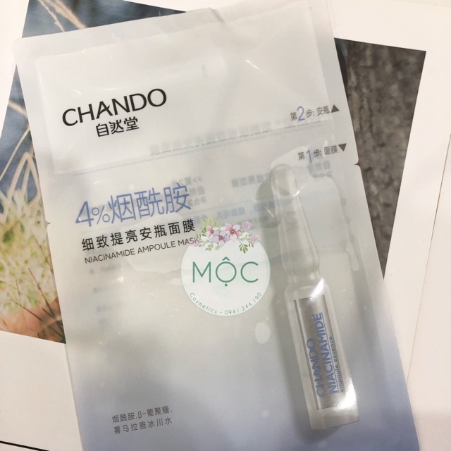 Mặt nạ Chando Niacinamide 4% lẻ 1M
