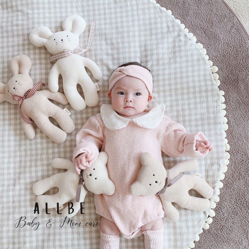 Thú Bông Hữu Cơ Dottodot \ Gấu Bông Handmade Malolotte Hàn Quốc An Toàn Cho Bé
