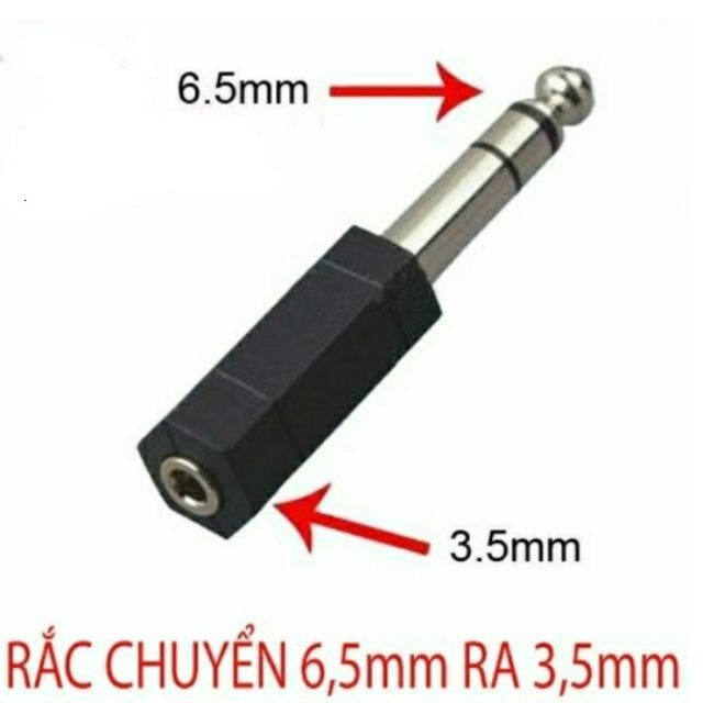 [SẴN HÀNG] Đầu chuyển đổi âm thanh giắc 3.5 ra 6.5 ly