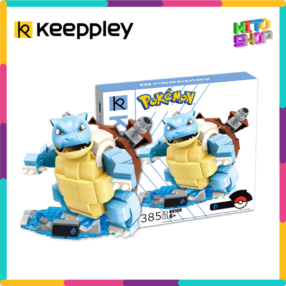 Đồ chơi keeppley lắp ráp pokemon rùa blastoise 385 chi tiết b0109 cho trẻ từ 6 tuổi