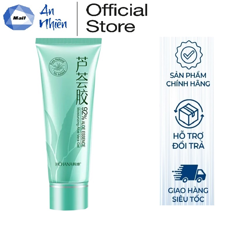 Gel nha đam dưỡng ẩm & làm mềm da - gel lô hội 92% aloe vera gel