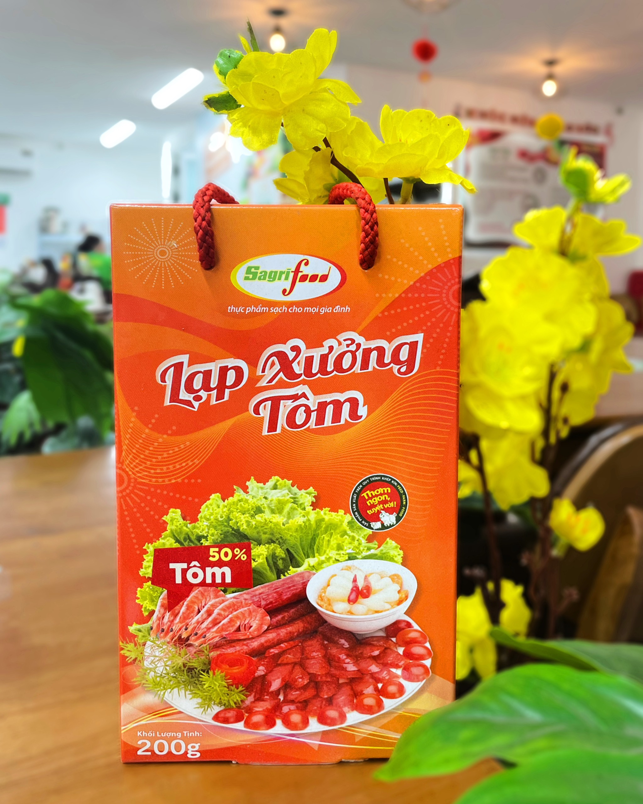 Lạp xưởng Tôm Sagrifood 500gr -
