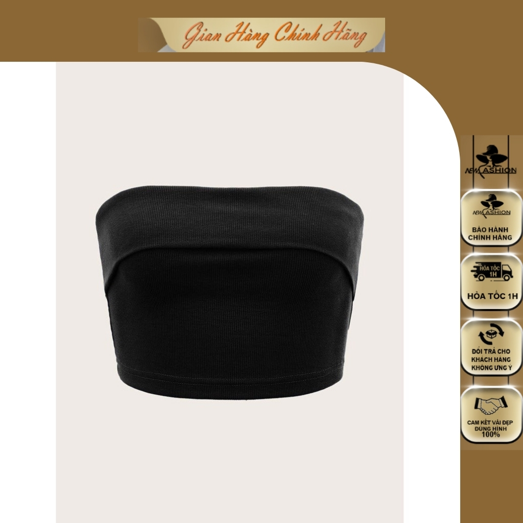 Áo quây chống tụt có đệm ngực- áo ống - áo croptop - áo không dây - chất liệu zip cotton - sang chảnh - sexy