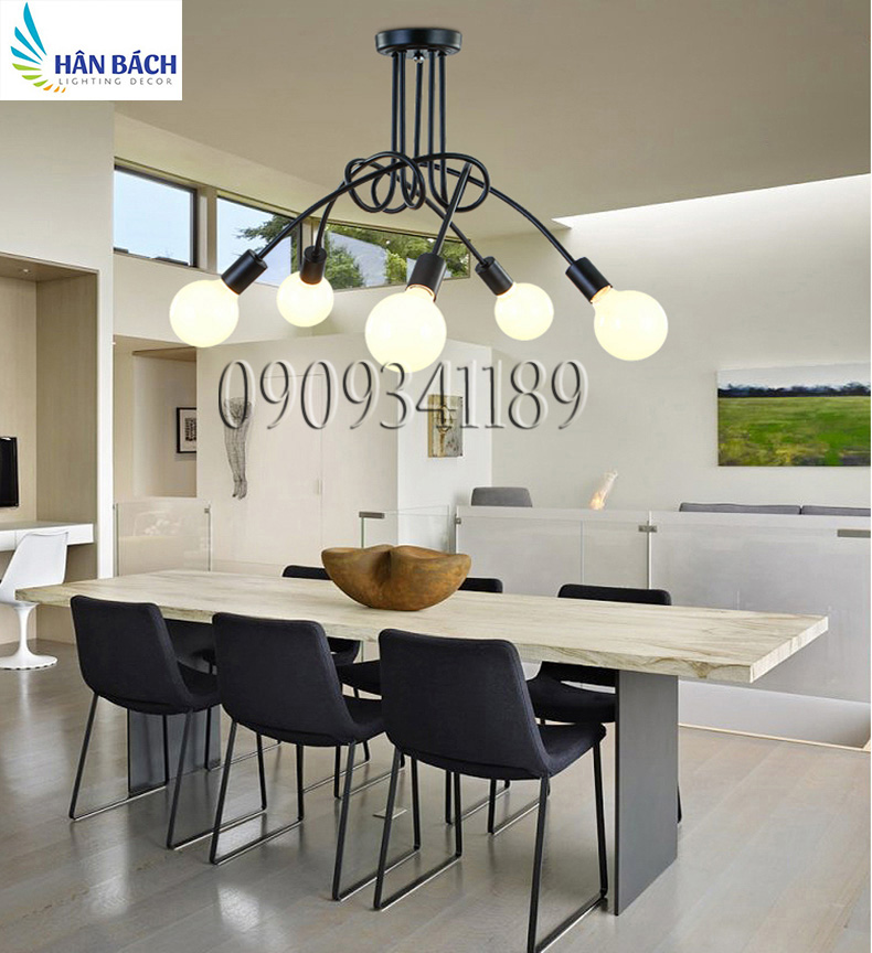 Bộ đèn thả trần trang trí nhà quán cà phê
