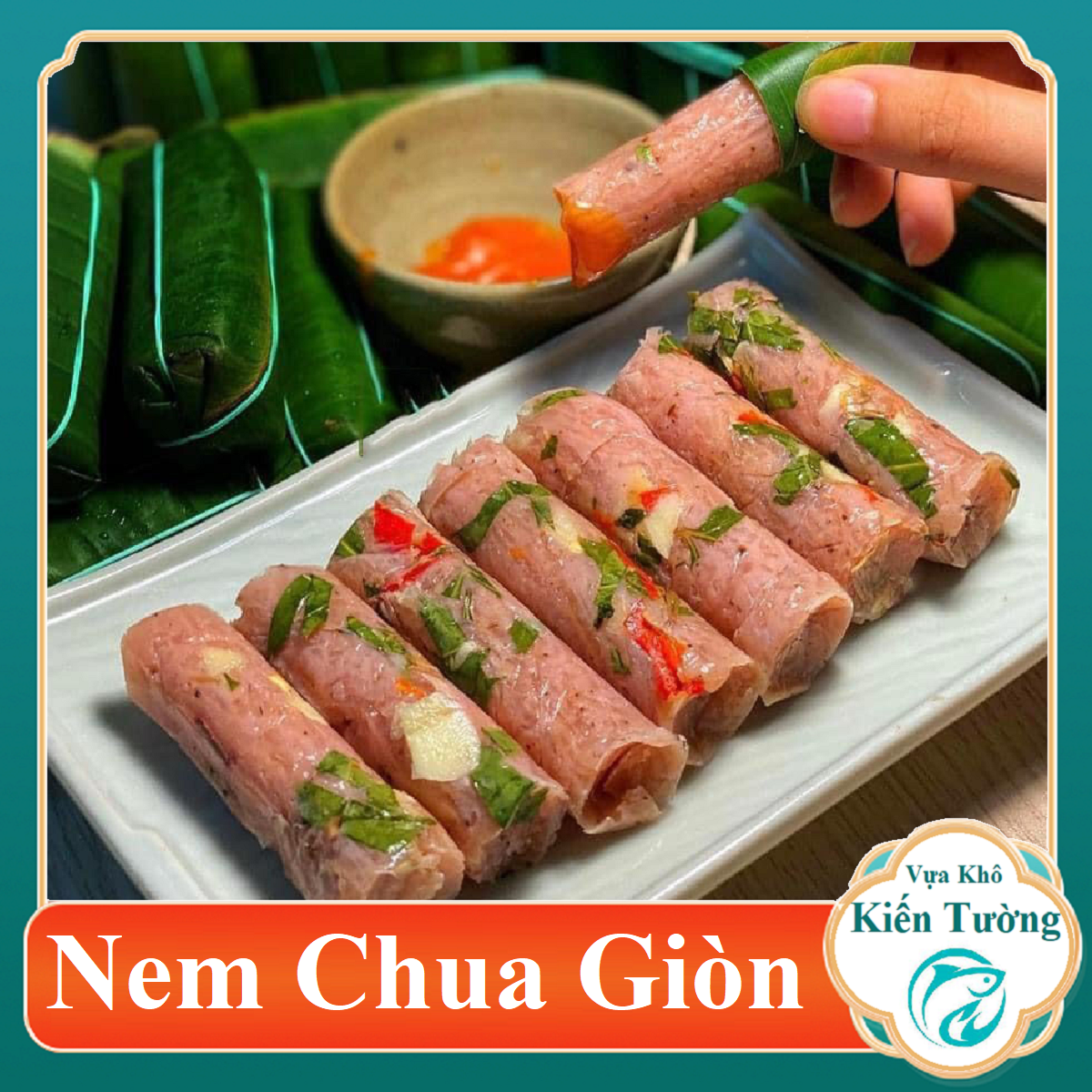 50 cây nem chua thanh hoá dài giòn nem chín thơm