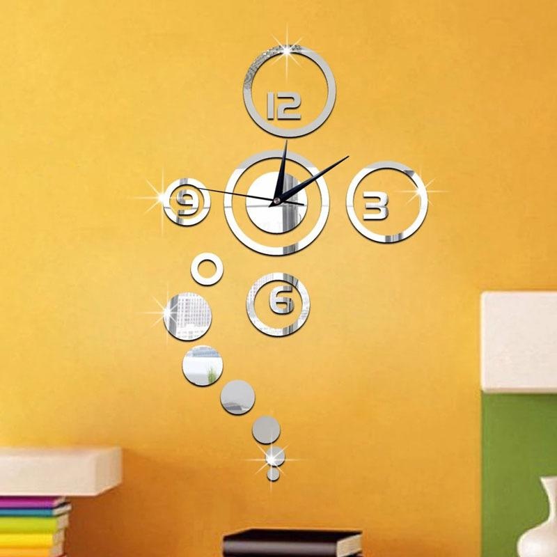 Đồng hồ trang trí treo tường - gắn tường sáng tạo 2D-DH10 Decoshop68 loại nhỏ giá tốt