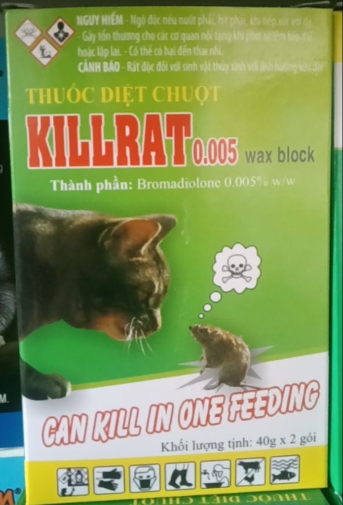 Thuốc diệt chuột killrat - thuốc diệt chuột cực hiệu quả kẹo diệt chuột thuốc diệt côn trùng