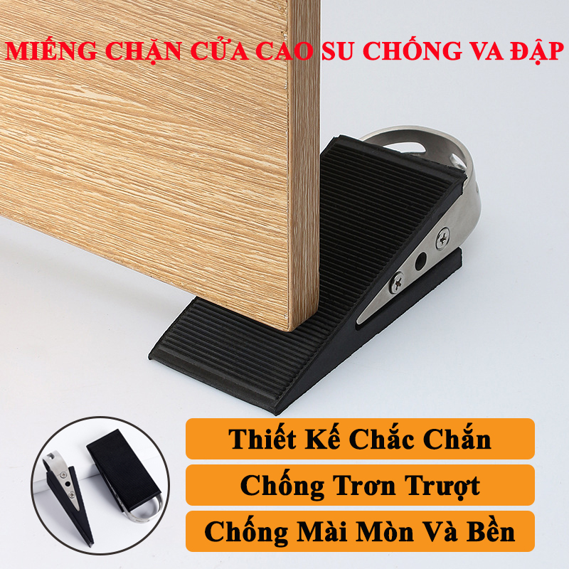 Miếng chặn cửa cao su chống va đập loại to chắc chắn