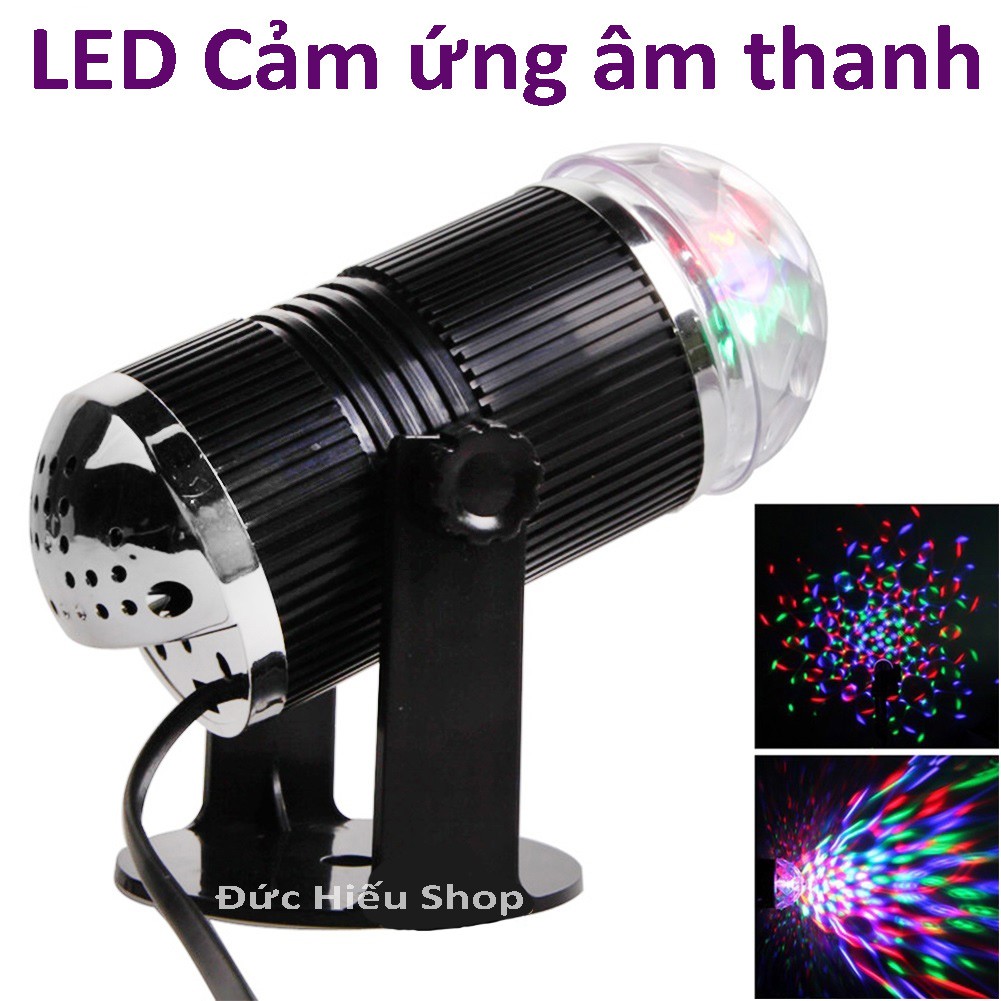 Đèn led 7 màu vũ trường cảm ứng nhạc bóng đèn led trụđèn led hình trụ sân khấu cảm ứng âm thanh đèn led hình trụ cảm ứng xoay pha lê 7 màu đèn led vũ trường xoay 7 màu cao cấp