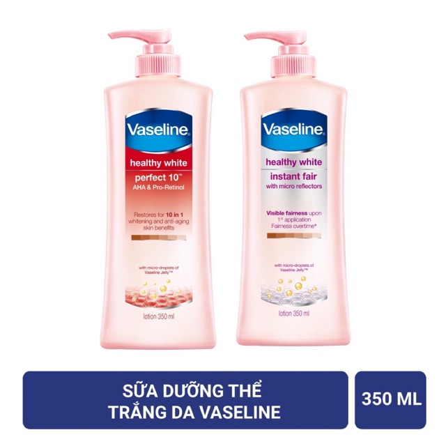 [HCM]Sữa dưỡng thể trắng da Vaseline 350ml