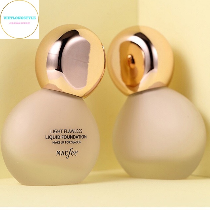 ▧  Kem Nền Che Khuyết Điểm Nội Địa Trung Dạng Lỏng Kiềm Dầu Dưỡng Ẩm Cho Da Khô MACFEE