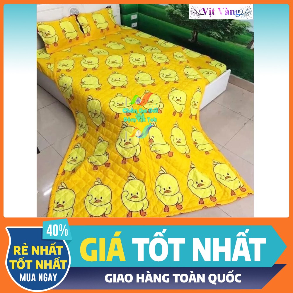 Bộ Vịt Vàng 5 món chăn ga vỏ gối cotton poly nhập khẩu - Đủ mọi kích thước