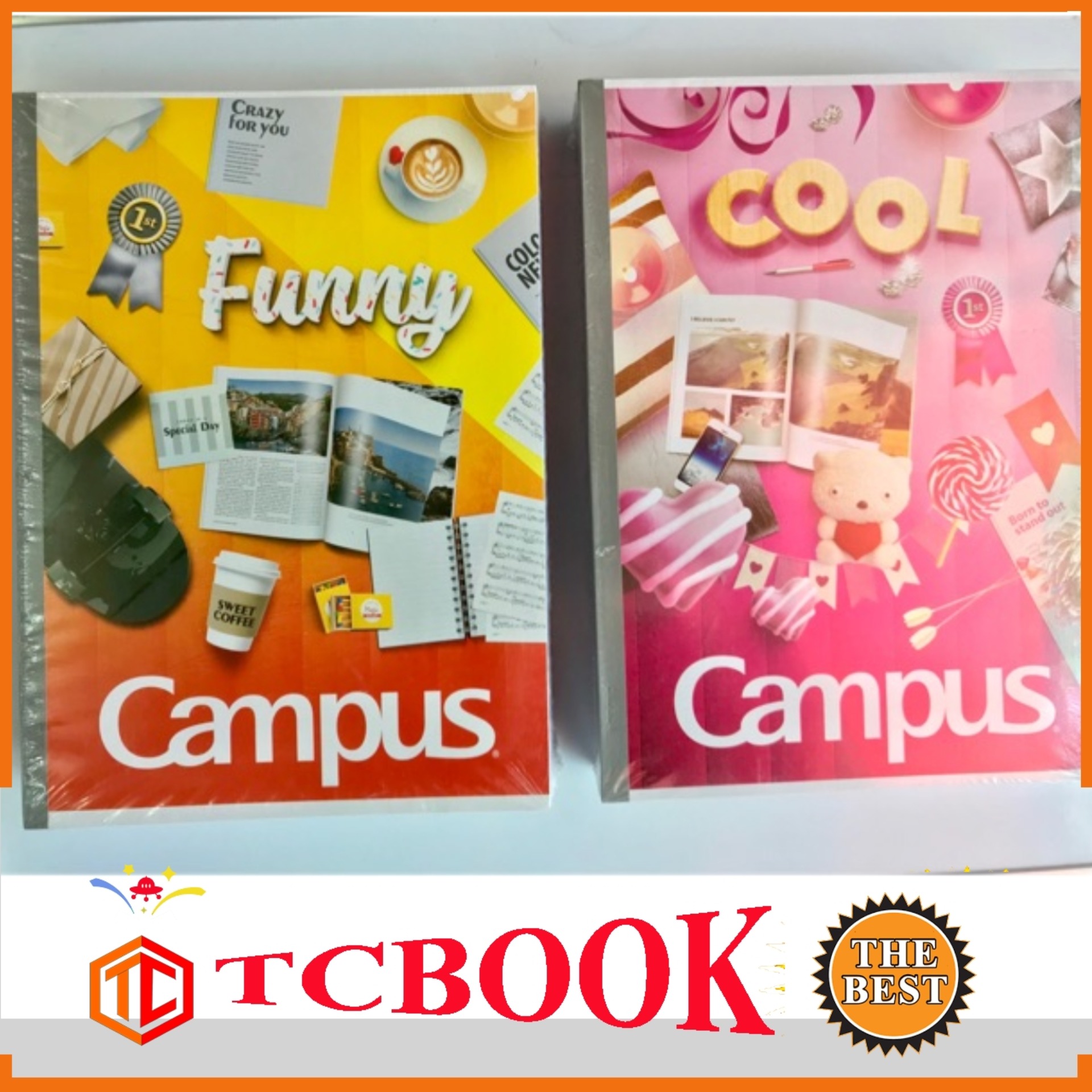 Tập 10 cuốn vở kẻ ngang campus 120 trang