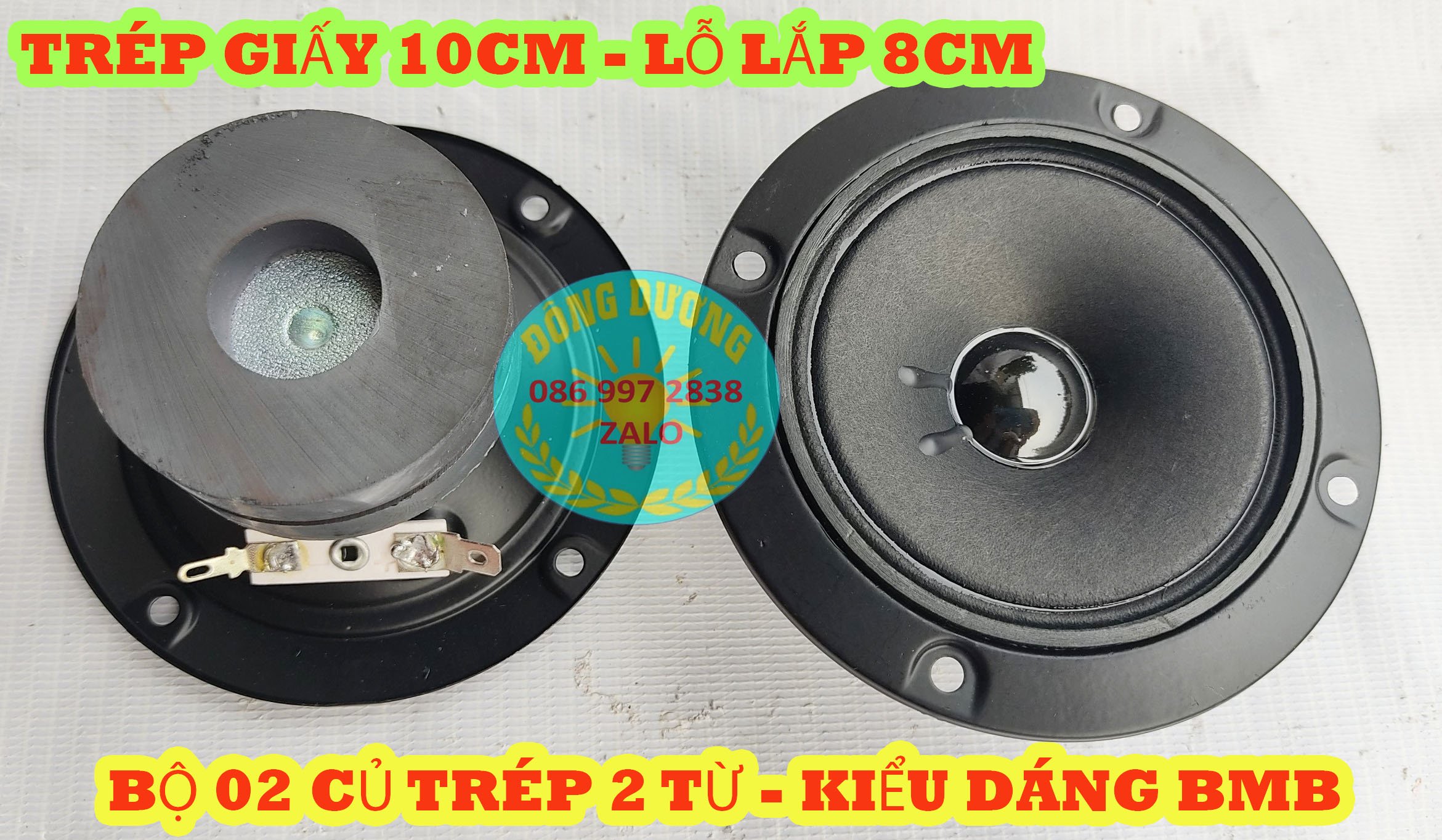 LOA TREBLE 2 TỪ - TỪ KÉP - LOA TĂNG TREBLE KÈM 2 TỤ 2,2 XỊN - GIÁ 1 ĐÔI