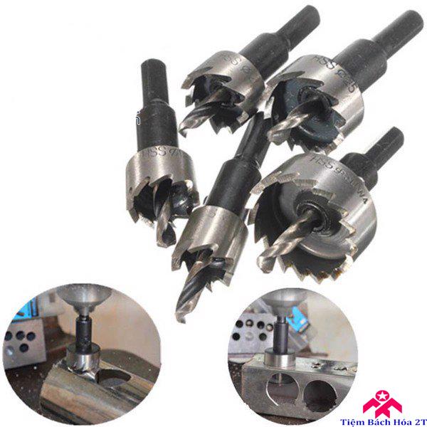 Bộ 5 mũi khoan khoét lỗ hợp kim HSS cao cấp V2