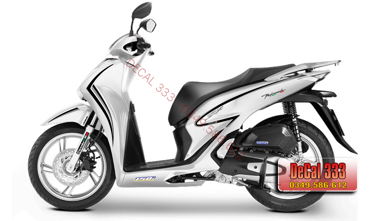 Tem Chỉ SH 2020 Chỉ Đen Bạc 916001 - TEM 3 LỚP CHỐNG PHAI MÀU