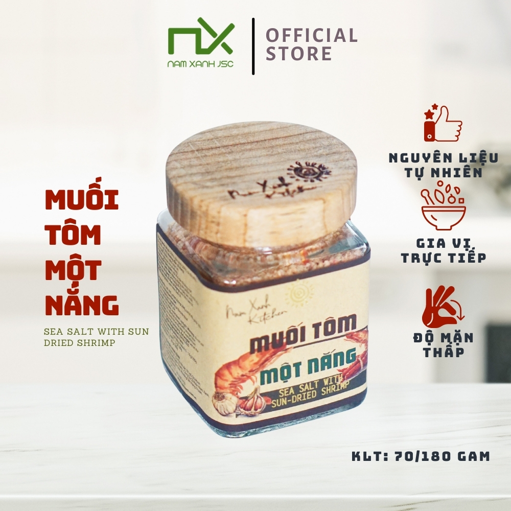 Muối Tôm Một Nắng 90g (200g)/ Sea Salt With Sun And Dried Shrimp 90g (200g)